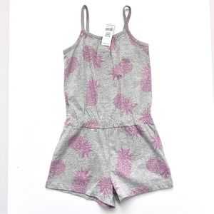 NWT Gap Factory Toddler Girl Pink Pineapple Tank Romper